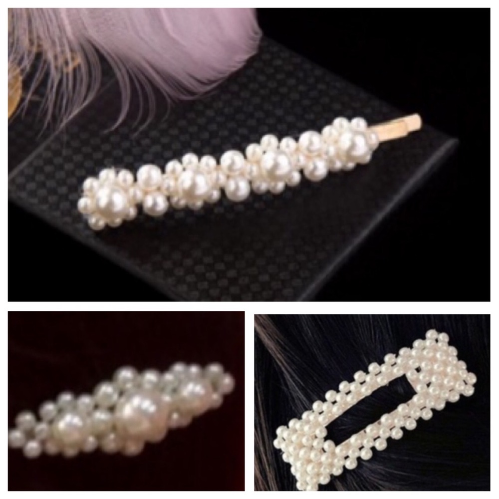 Most Popular Pearl Hair Clips-Set Of 3